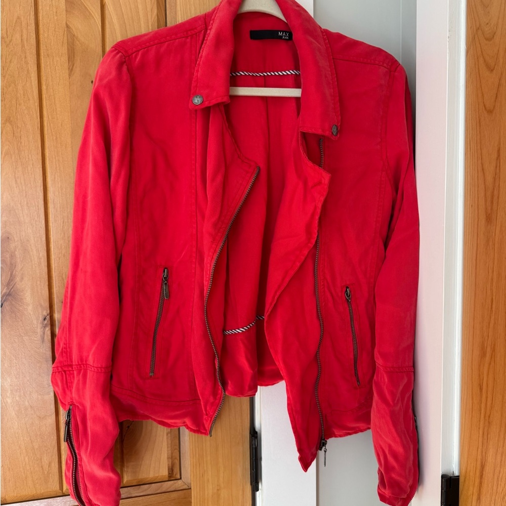 NWOT Max Studio Tencel moto jacket